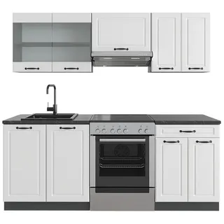 Vicco Küchenzeile R-Line 200 cm Weiß