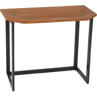 Merxx Klappentisch, 90 x 50 x 75 cm, Aluminiumgestell mit Akazie - Grau