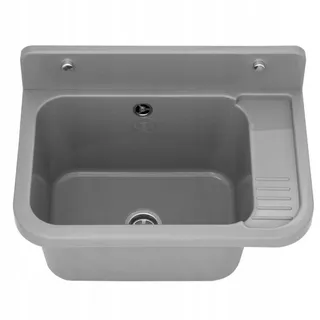 QLS Ausgussbecken Waschbecken Spülbecken Waschtrog draußen Garten Garage Keller Werkstatt