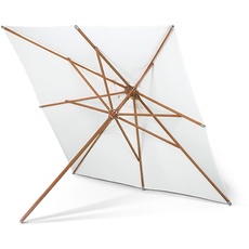 Skagerak - Messina - quadratischer Design Sonnenschirm in weiß - 3x3m