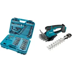 Makita E-10883 Werkzeug-Set 221-teilig & DUM604ZX Akku-Grasschere 18V (ohne Akku, ohne Ladegerät)