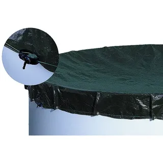 myPOOL Poolabdeckplane schwarz 8-förmig und oval