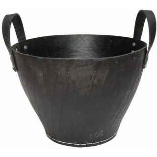 Gummikorb aus recycelten Altreifen Holzkorb Brennholz Kaminholzkorb Allzweckkorb