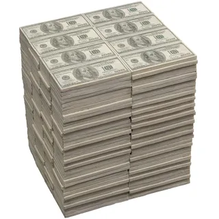 Kare Design Hocker Dollar, Grün, 37x30x26 cm, Sitzhocker, Beistelltisch, Ablage, Nachttisch, Geldschein Motiv, Wohnzimmer