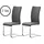 Freischwinger Arco Kunstleder grau 2er Set