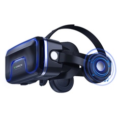 VR Brille für Handy, Augenschutz 3D VR Brille Handy HD Anti-Blau Linsen VR Headset für iPhone Samsung Android 4,7-7,2 Zoll