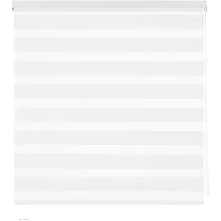 Estoralis | Vera | Doppelrollo Keine Kassette | Doppelter Stoff, Tag und Nacht | Farbe - Weiß | 105 x 180 cm. (Breite/Höhe) Stoffgröße 102 x 175 cm. | Rollos für Fenster und Türen