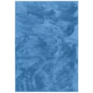 Pergamon Luxus Super Soft Hochflor Langflor Teppich Melia Blau 80x150cm
