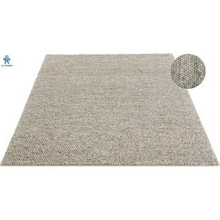 Wollteppich "Ainhoa, handgewebt, Wolle" Gr. 6, beige (sand), B:200cm H:12mm L:300cm, Kunstfaser, Wolle, LEGER HOME BY LENA GERCKE, Teppiche, Wollteppich, einfarbig, Wolle, Teppich, Wohnzimmer, Schlafzimmer, Esszimmer