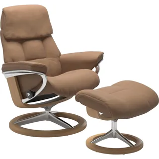 Stressless Stressless® Hocker »Ruby« mit Signature Base, Gestell Eiche, Wenge, braun & Schwarz, braun