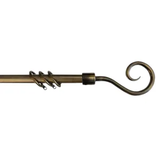 kippen 1302OX Gardinenstange, ausziehbar, 120-200 cm, Messing antik
