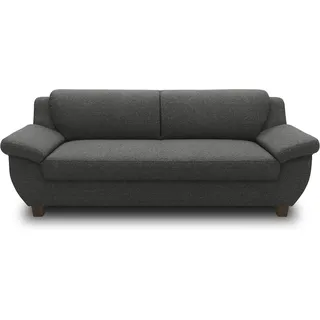 DOMO. collection Panama 3 Sitzer, Sofa, 3er Couch, Garnitur, 3-2-1, anthrazit, 207 cm