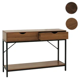 Konsolentisch HWC-O76, Telefontisch Beistelltisch Ablagetisch, Schubladen Ablage Industrial 76x109x3