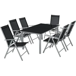 Tectake Ercolano Set 7-tlg. Grau