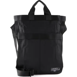 LACOSTE Umhängetasche Handtasche mit Laptopfach Outdoor Croc Shopping Bag Noir schwarz - Schwarz