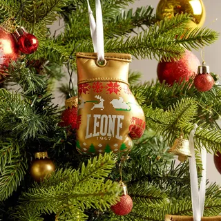 Leone 1947 Kleiner dekorativer Boxhandschuh für den Weihnachtsbaum, Weihnachtsdekoration, Unisex Erwachsene, Gold, Einheitsgröße