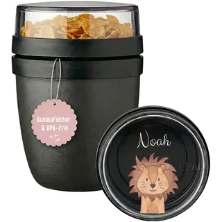 wunderwunsch MEPAL Müsli To Go Becher, Müslibecher personalisiert | Isolierter Lunchpot für Kinder, kleiner Joghurt-Becher für unterwegs, auslaufsichere Snackdosen mini, 300ml oder 500 ml