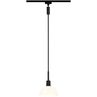 Paulmann Sarrasani URail Pendelleuchte E14 Schwarz, Opal
