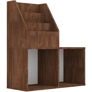 Kinder-Bücherregal Braun Eiche 71x30x78,5 cm Holzwerkstoff - Braun