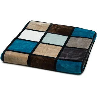 Gözze Antigua Kuscheldecke 150 x 200 cm Blau