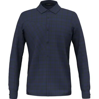 Salewa Herren Fanes Flannel 5 PL Hemd (Größe XL, blau)