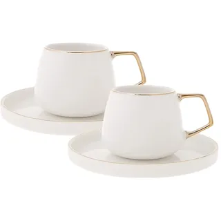 KARACA Kaffeetasse 0,09 l Weiß 2 St.