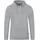 Hoodie Hellgrau Meliert S