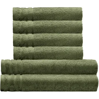 KLEINE WOLKE Royal Handtuchset 6-tlg. grün