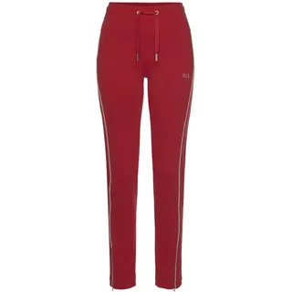H.I.S. H.I.S, Sweathose mit Reißverschluss am Beinsaum, Loungeanzug, rot,