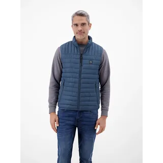 Steppweste LERROS "Steppweste für Herren, leicht gefüttert", Herren, Gr. 3XL, storm blau, 100% Polyester, Westen Steppweste