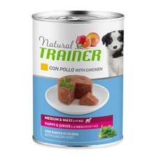 1x400g pui Puppy & Junior Medium & Maxi Natural Trainer Hrană câini