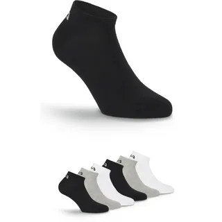 Fila Sneakersocken, (6er Pack), mit eingestricktem Logo Fila 2x schwarz, 2x grau-meliert, 2x weiß 35-38