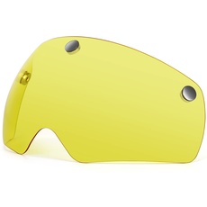 VICTGOAL Magnetische Fahrradhelmbrille Winddicht staubdicht Visier (Gelb)