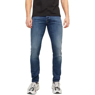 JACK & JONES Iglenn Fox 50sps Cb 036 Jeans mit Stretch, niedriger Leibhöhe und Taschen« used, modisch, slim fit, Denim/Jeans, blau