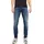 Iglenn Fox Jeans mit Stretch niedriger Leibhöhe und Taschen used modisch slim fit Denim/Jeans blau