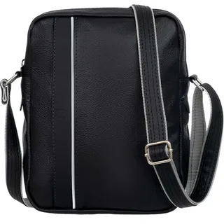 Herren Ledertasche Orkan Ash - Schwarz