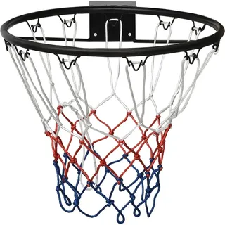 vidaXL Basketballring Schwarz 45 cm Stahl - Schwarz
