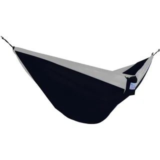 Vivere PAR250 Hängematte Nylon Doppel, Schwarz/Grau