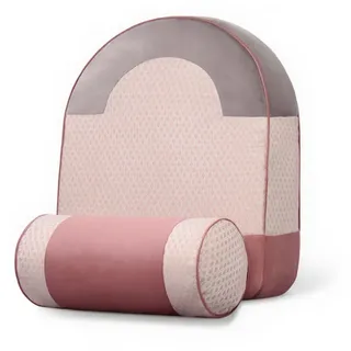 Vercart Rückenkissen Cord-Texturstoff Rosa 2er-set , Pink , Textil , Vintage , Füllung: Polyester , 16x62 cm , Ce , Heimtextilien, Wohntextilien, Kissen, Rückenkissen