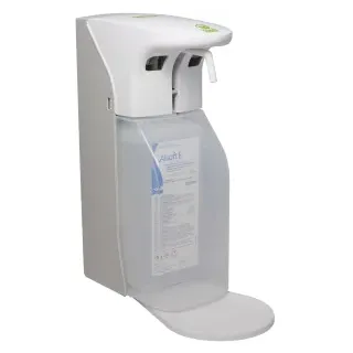 SARAYA ADS-500/1000 Seifen- und Desinfektionsmittelspender, Berührungsloser Spender für Seife und Desinfektionsmittel, Maße: B 10,4 x T 19 x H 31,2 cm