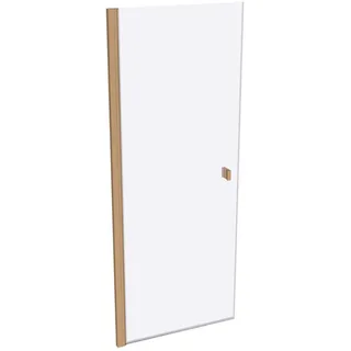 HÜPPE SolvaPro Schwingtür teilgerahmt, Viereck, linksseitige Befestigung, Breite: 1000mm, 7T010355D375, Duschkabine: Profilfarbe bronze Glas ESG Privatima mit ANTI-PLAQUE