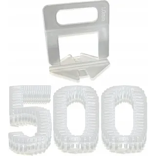 Fliesen Nivelliersystem 500 Clips 1.0 mm Fliesenverlegung Niveauausgleich