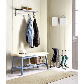 MY HOME Wollteppich »Salagnon« rechteckig 8 mm Höhe Handweb-Teppich, Flachgewebe, handgewebt, meliert my home beige/creme B : cm 1 Stk.