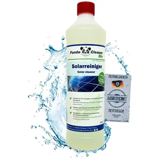 PandaCleaner Bio Reiniger - 1L Profi Solar & PV Anlage Reinigung - Hochkonzentrat 1:100 für Solaranlage, Photovoltaik Modul, Solarpanel, Balkonkraftwerke - Materialermüdung vorbeugen! (1L)