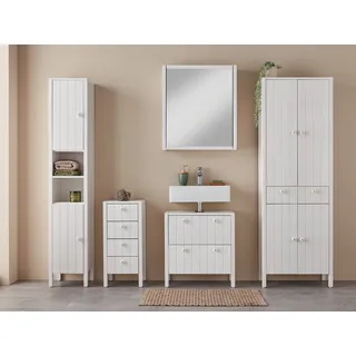 Home Affaire Waschbeckenunterschrank »Tina«, Badmöbel, Schrank, Breite 60 cm, Massivholz,