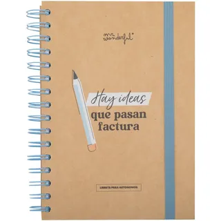 Mr. Wonderful - Ticketheft - Es gibt Ideen, die Rechnung übergeben - Personalisiertes Notizbuch - Notizbuch mit Innentaschen