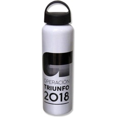 CYPBRANDS Operación Triunfo Trinkflasche aus Aluminium, 600 ml, Weiß, Erwachsene, Unisex
