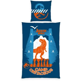 Herding Jurassic World Camp Cretaceous Mehrfarbig 135 x 200 cm + 80 x 80 cm