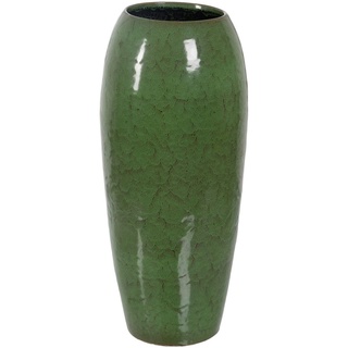 BigBuy Home Vase grün Keramik 35 x 35 x 81 cm