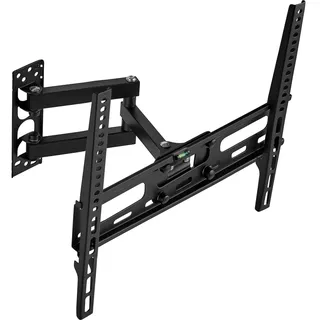 Tectake TV Wandhalterung neigbar, schwenkbar für 26" (66cm) - 75" (191cm), VESA max.: 400x400, bis 50kg - schwarz